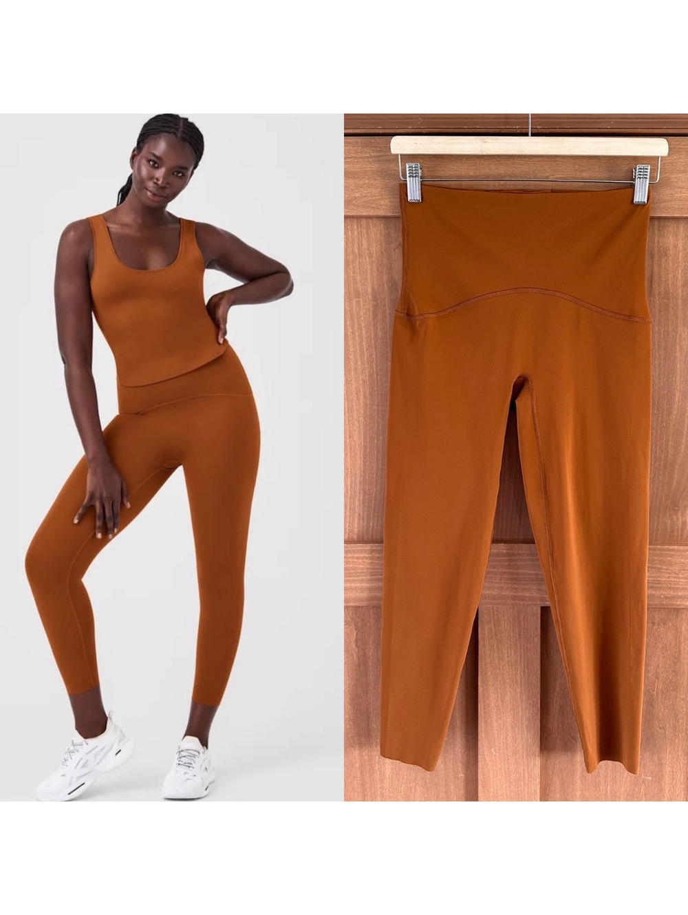 SPANX Booty Boost 7/8 Length Leggings Butterscotch Women’s size Medium 50186R